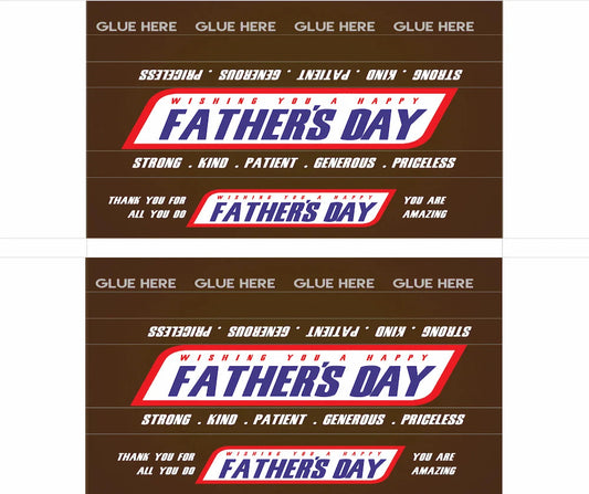 Candy Bar Template 1 (Snickers)