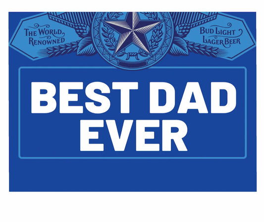 Budlight 6 Pack Label