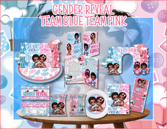 Gender Reveal Team Blue Team Pink